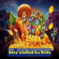 beta alanina ou bcaa